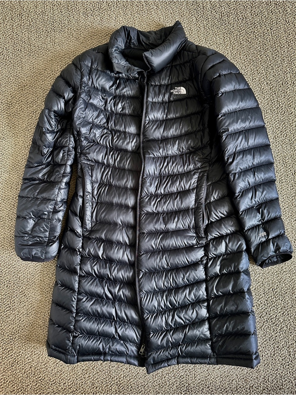 North Face Women's xl Black Long Down Coat